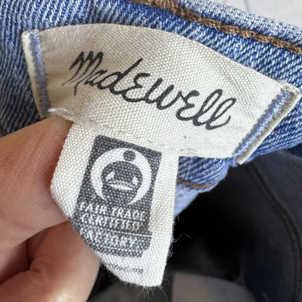 Madewell High-Rise Distressed Raw-Hem Denim Jeans The Perfect Vintage Jean 29 - Picture 6 of 8